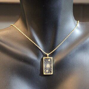 NWT Leo Zodiac Sign 14K Gold Dipped Cubic Zirconia  Pendant Necklace